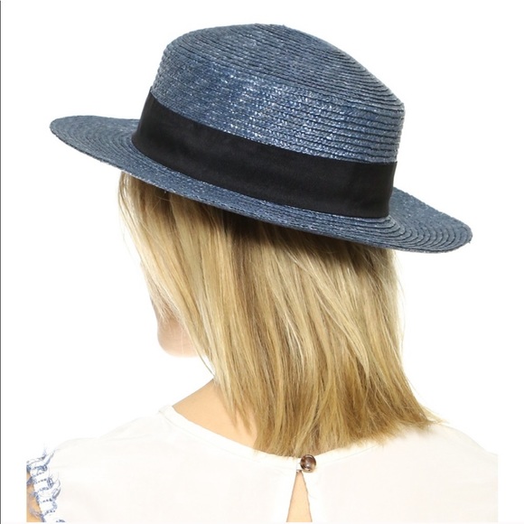 ace of something Accessories - NWT ACE OF SOMETHING • Hamilton Blue Straw Sun Hat
